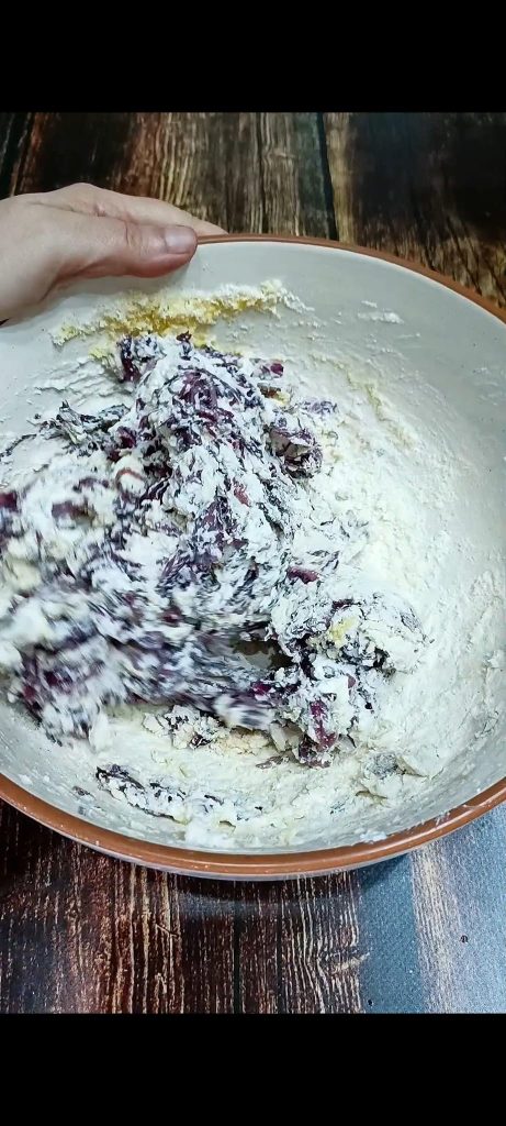 Meng alle ingrediënten goed door elkaar