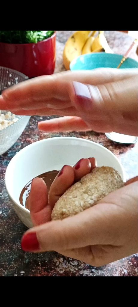 Vorm de bounty's met je handen