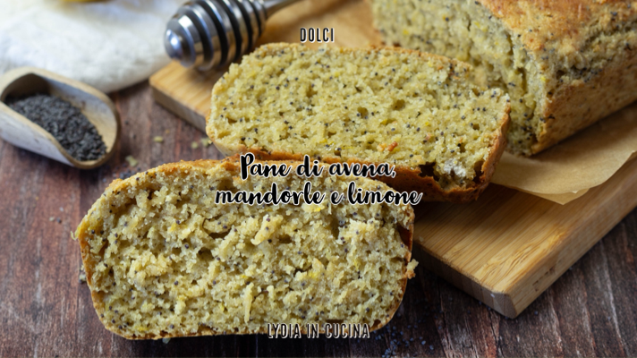 Glutenvrij haver, amandel en citroen brood