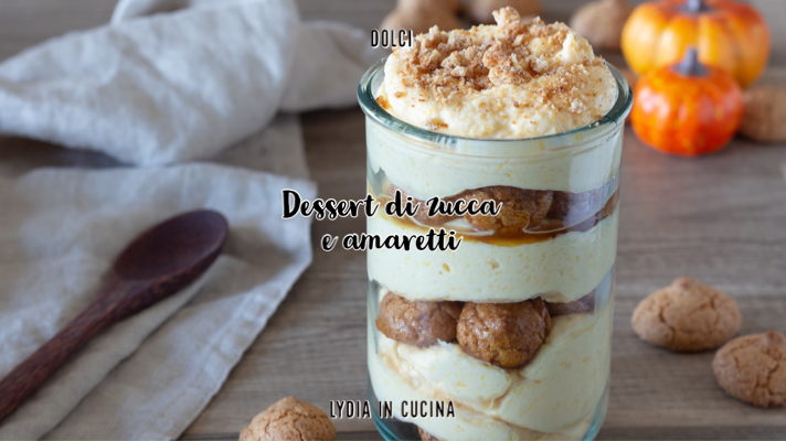 Dessert met pompoen en amaretti