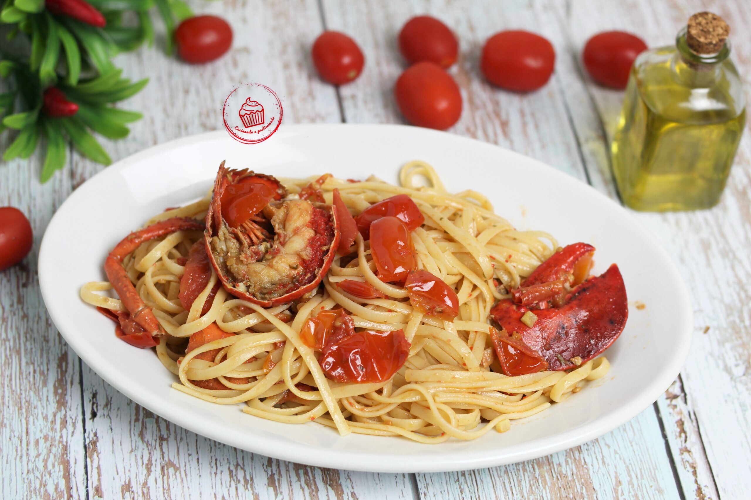 Linguine met kreeft