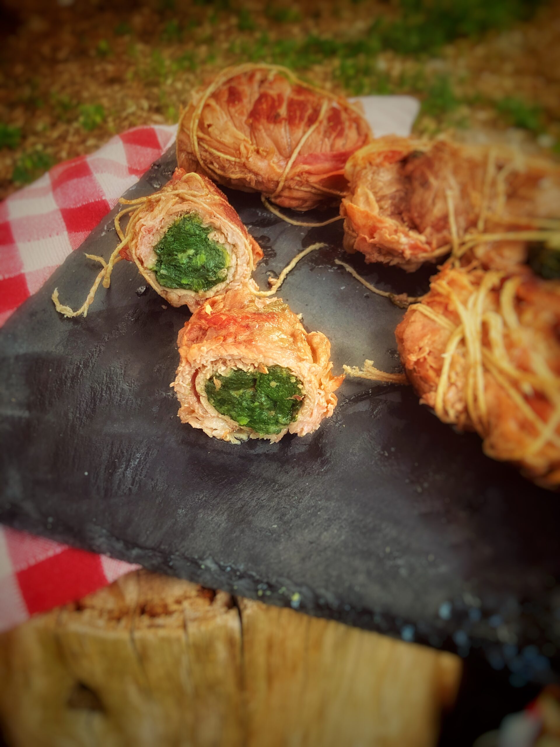 Kalfsrollade met spinazie (Frankrijk)