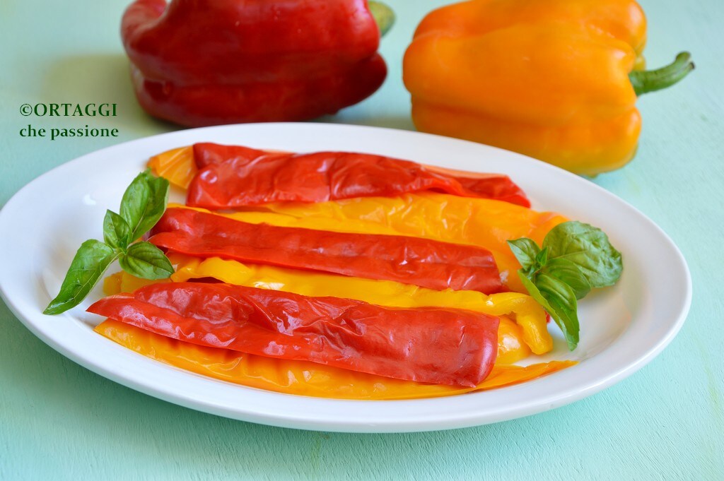 stoomgekookte paprika's snel