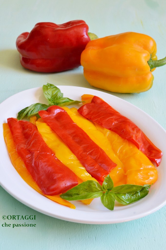 gestoomde paprika's