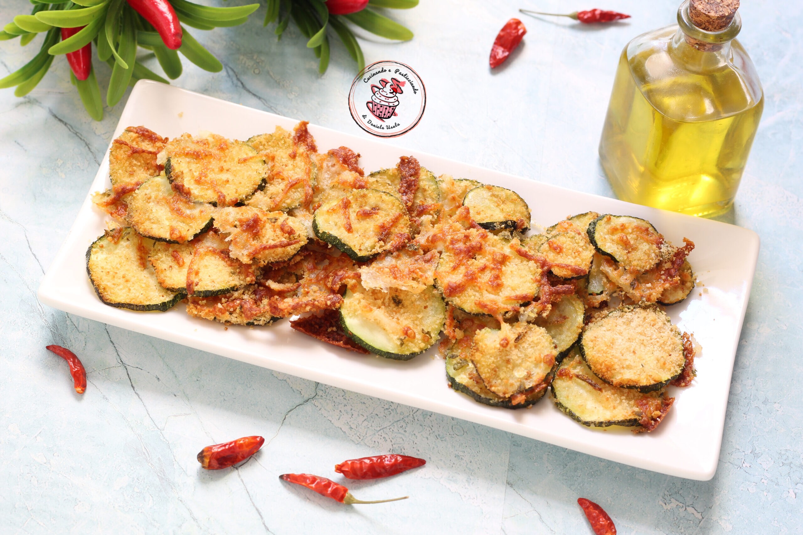 Gegratineerde courgettes in de airfryer