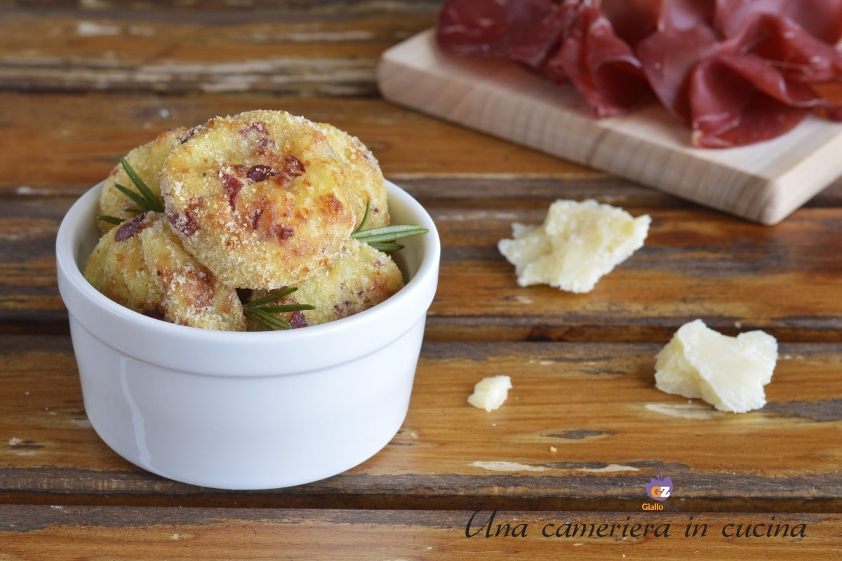 Aardappelkroketten met bresaola