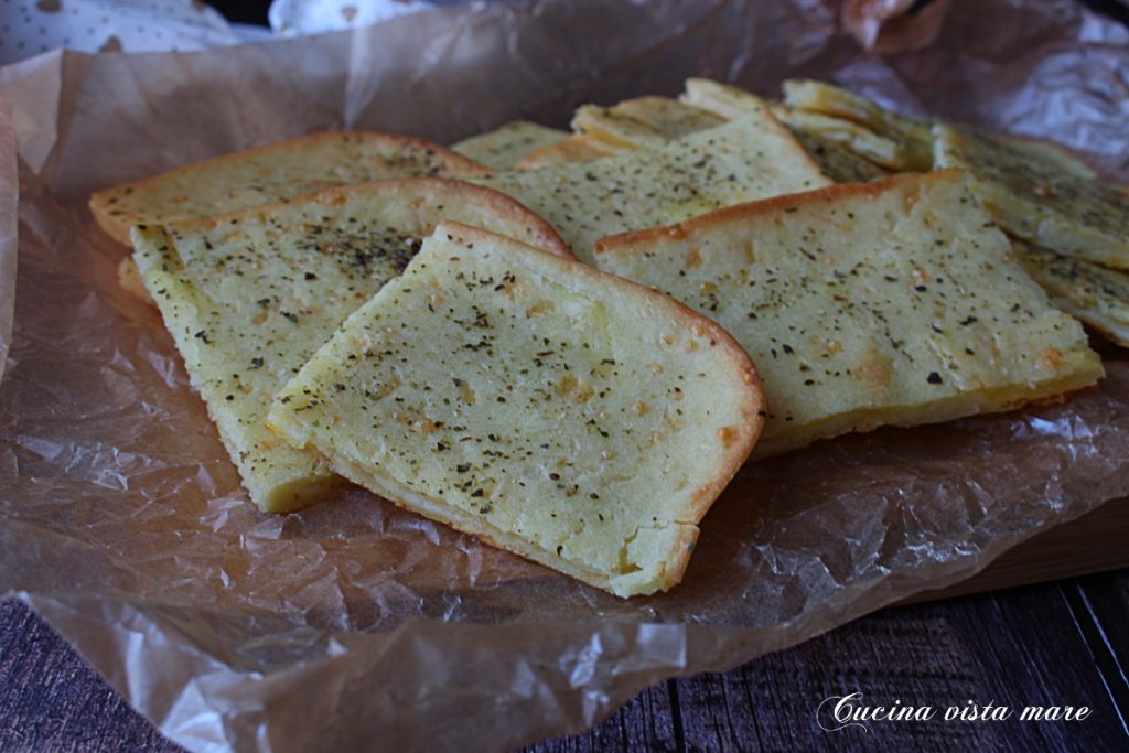 Aardappelplatbrood Keuken uitzicht op zee