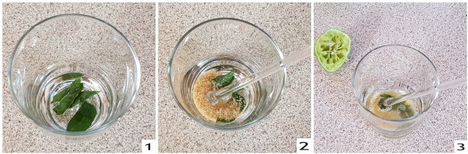 Alcoholvrije Mojito, voorbereiding 1