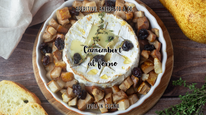 Gebakken Camembert met peren en honing