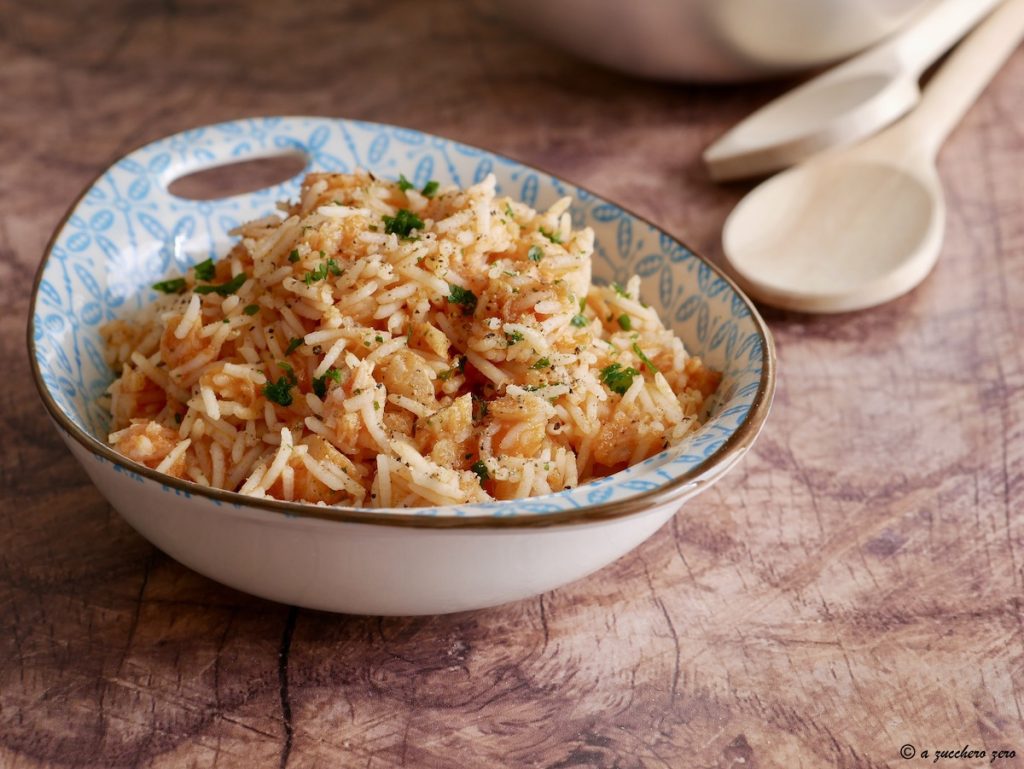 Basmati rijst met kabeljauw