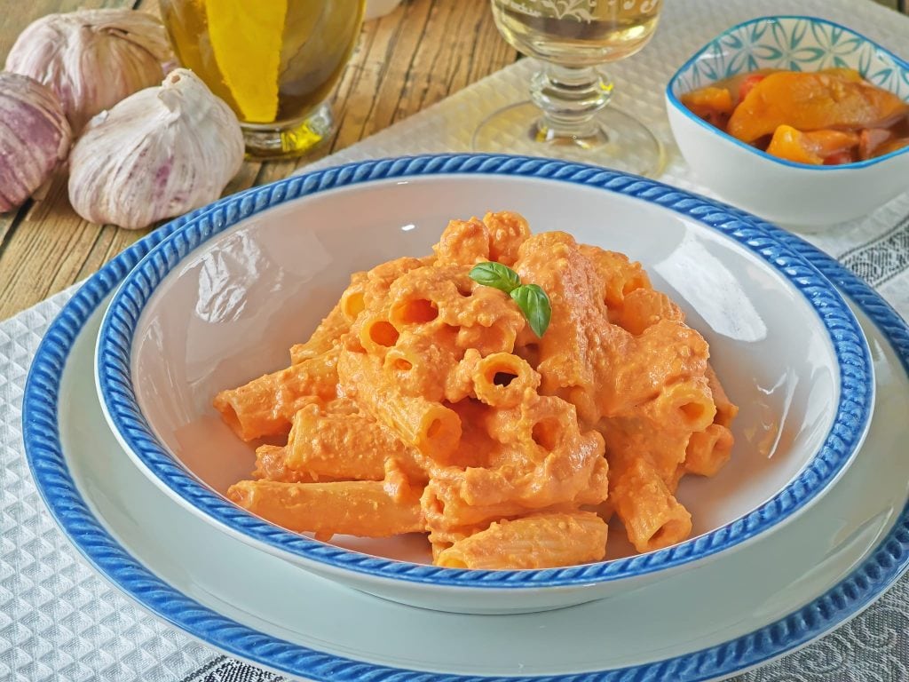 Pasta met paprikapesto