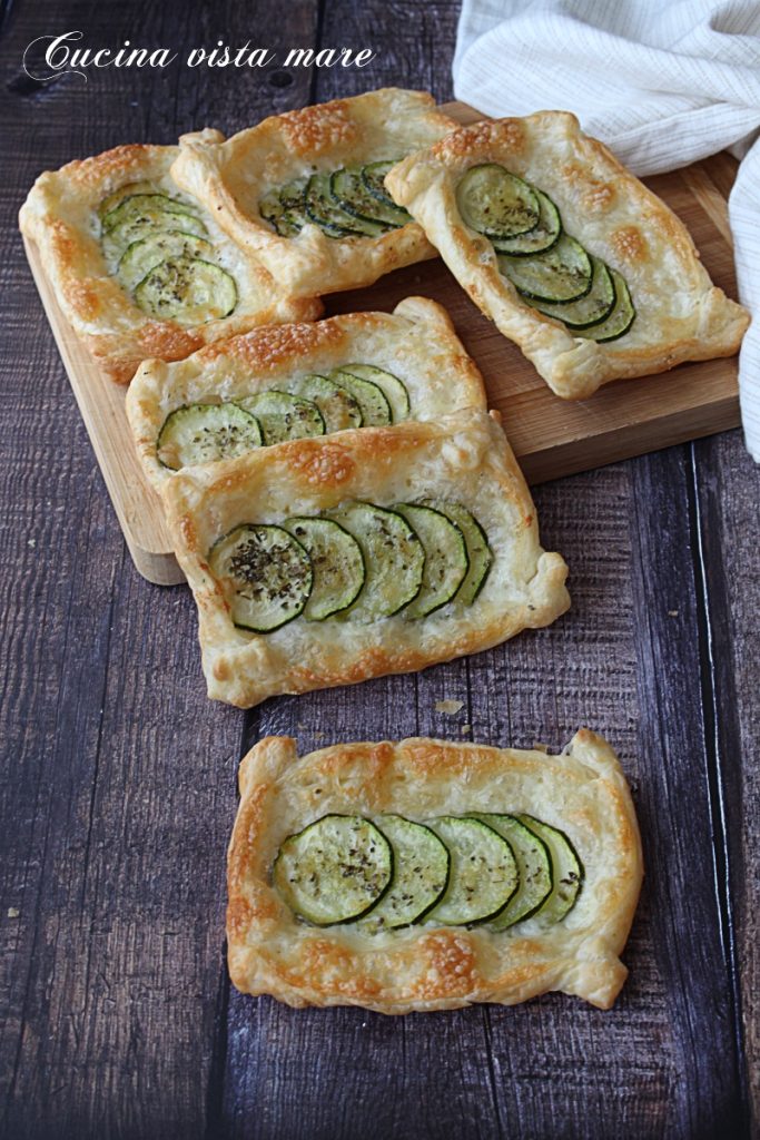 Bladerdeeggebakjes met courgette Keuken met zeezicht