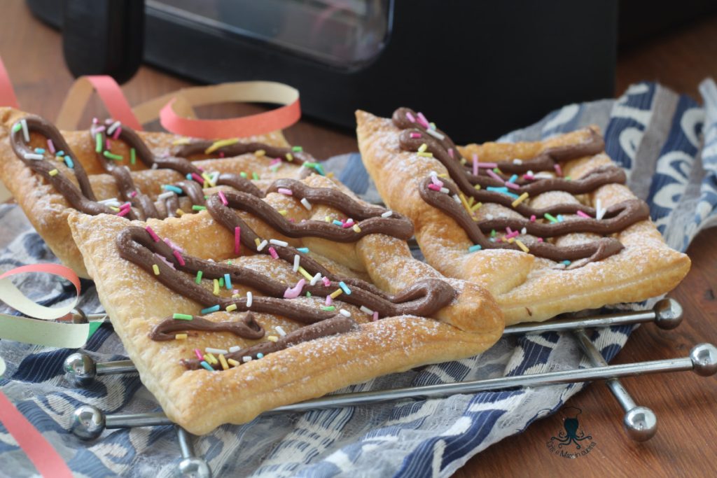 Bladerdeeghapjes in een heteluchtfriteuse, slimme versie1