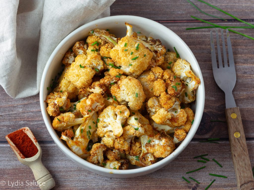 Gekruide bloemkool in de airfryer