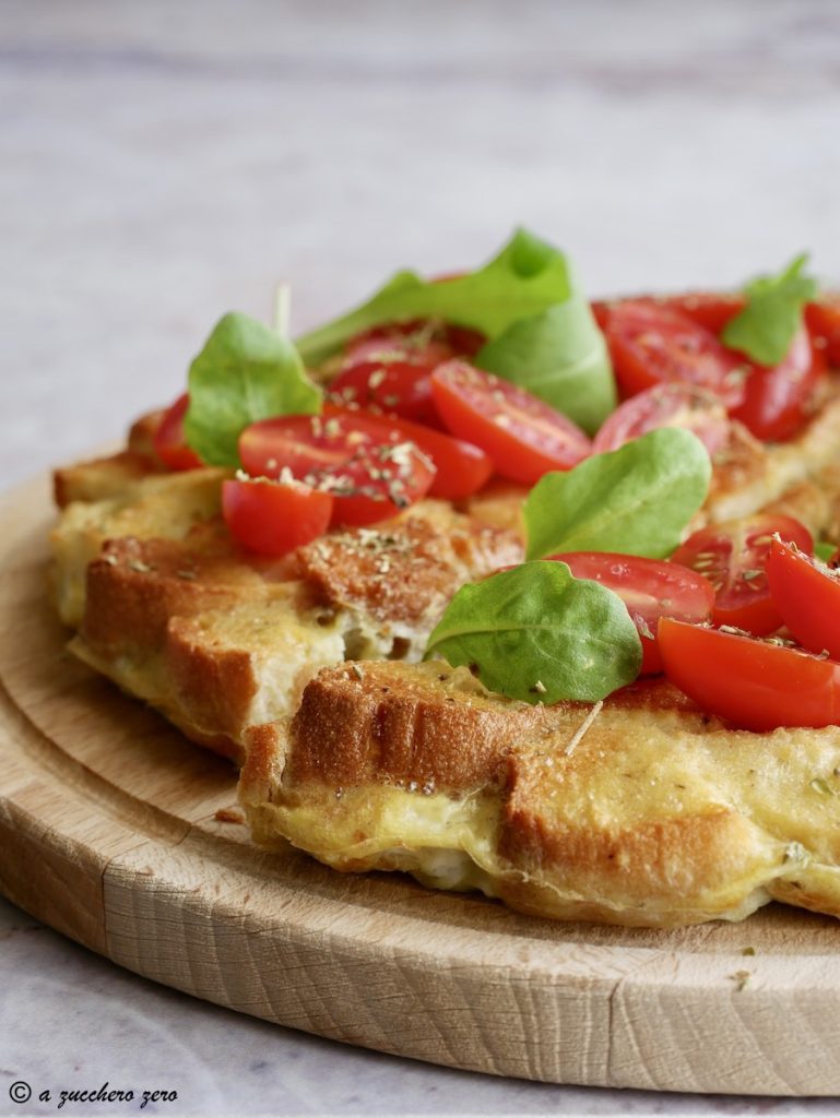 Gevulde broodomelet uit de oven, zo lekker als een pizza