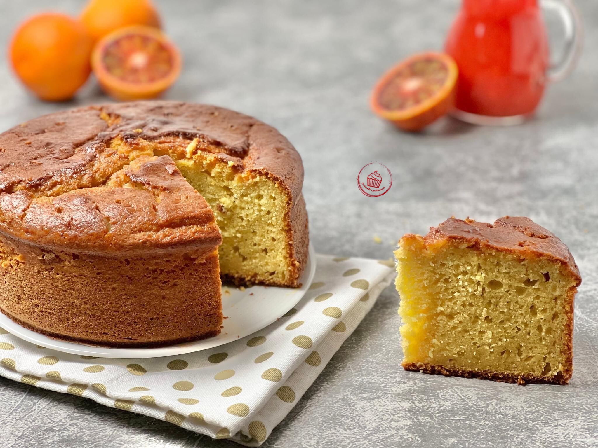 Ricotta en bloedappelsienentaart