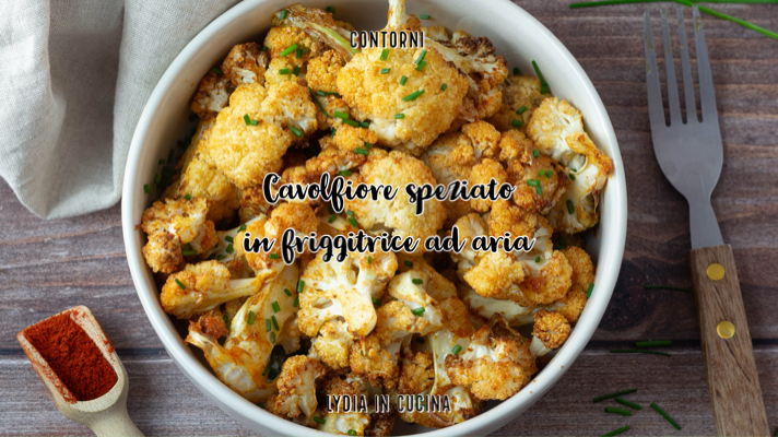 Gekruide bloemkool in de airfryer