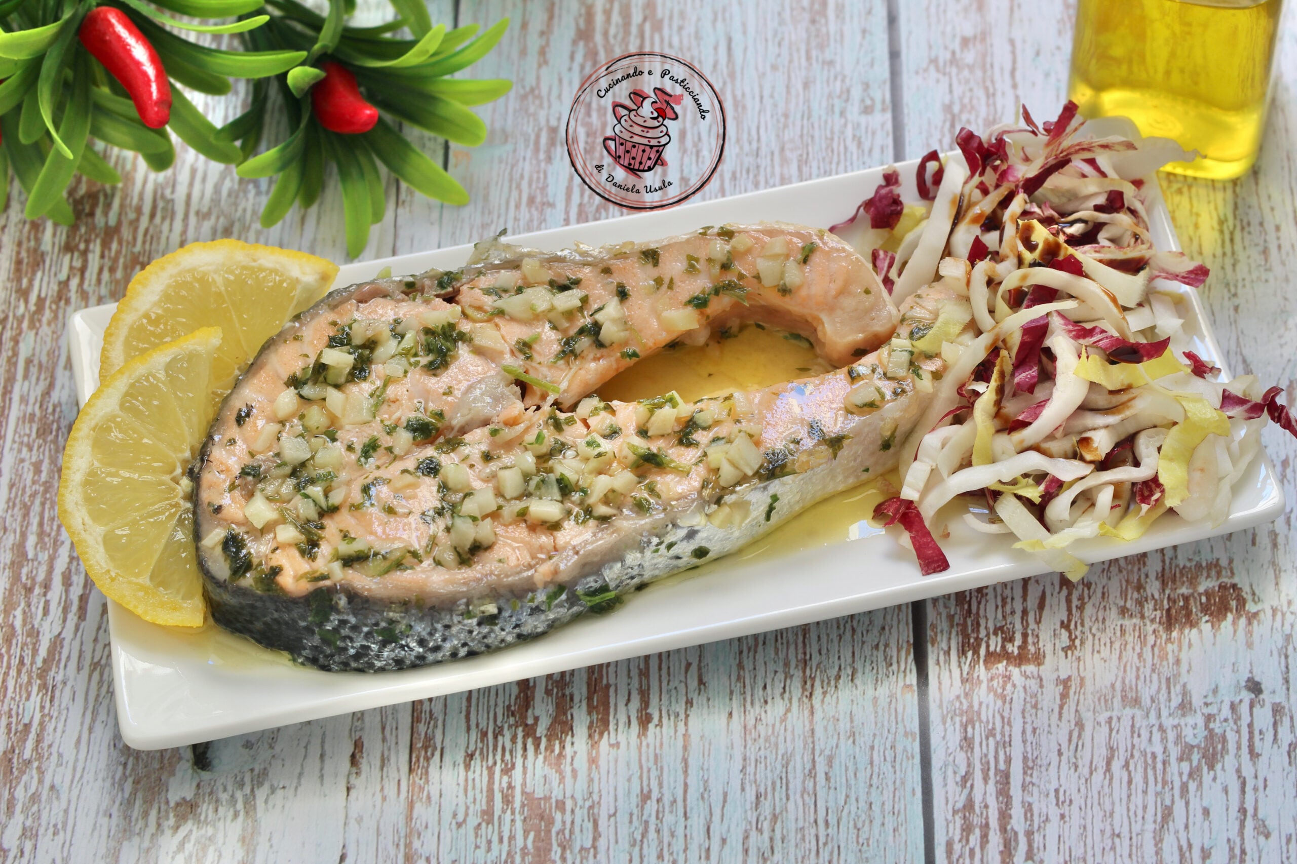 Eenvoudige zalm in de pan