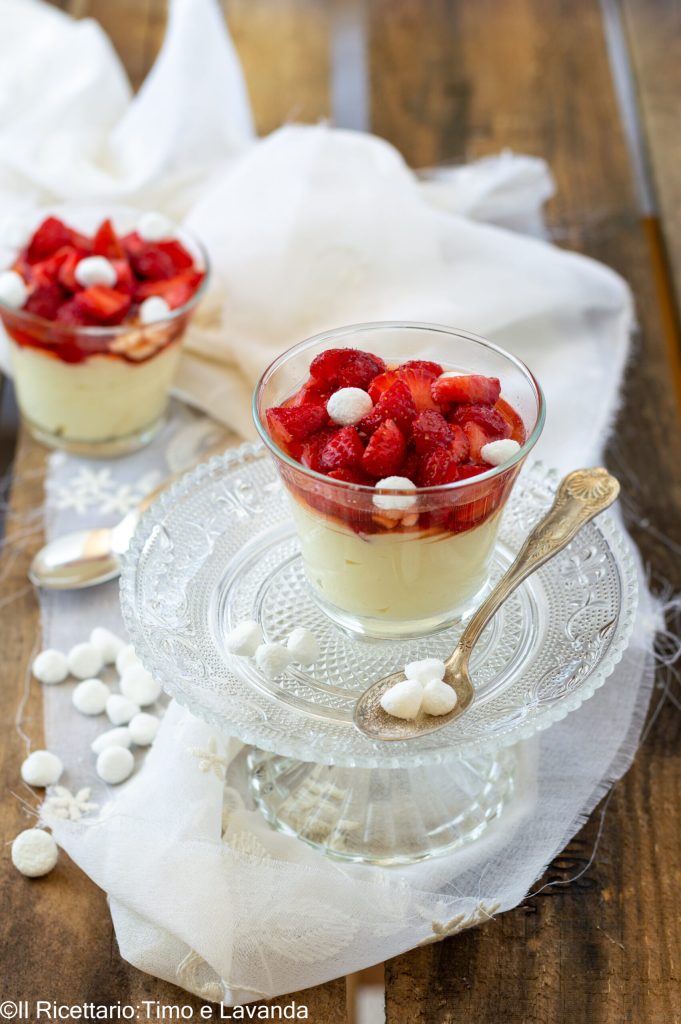 chantilly crème met aardbeien