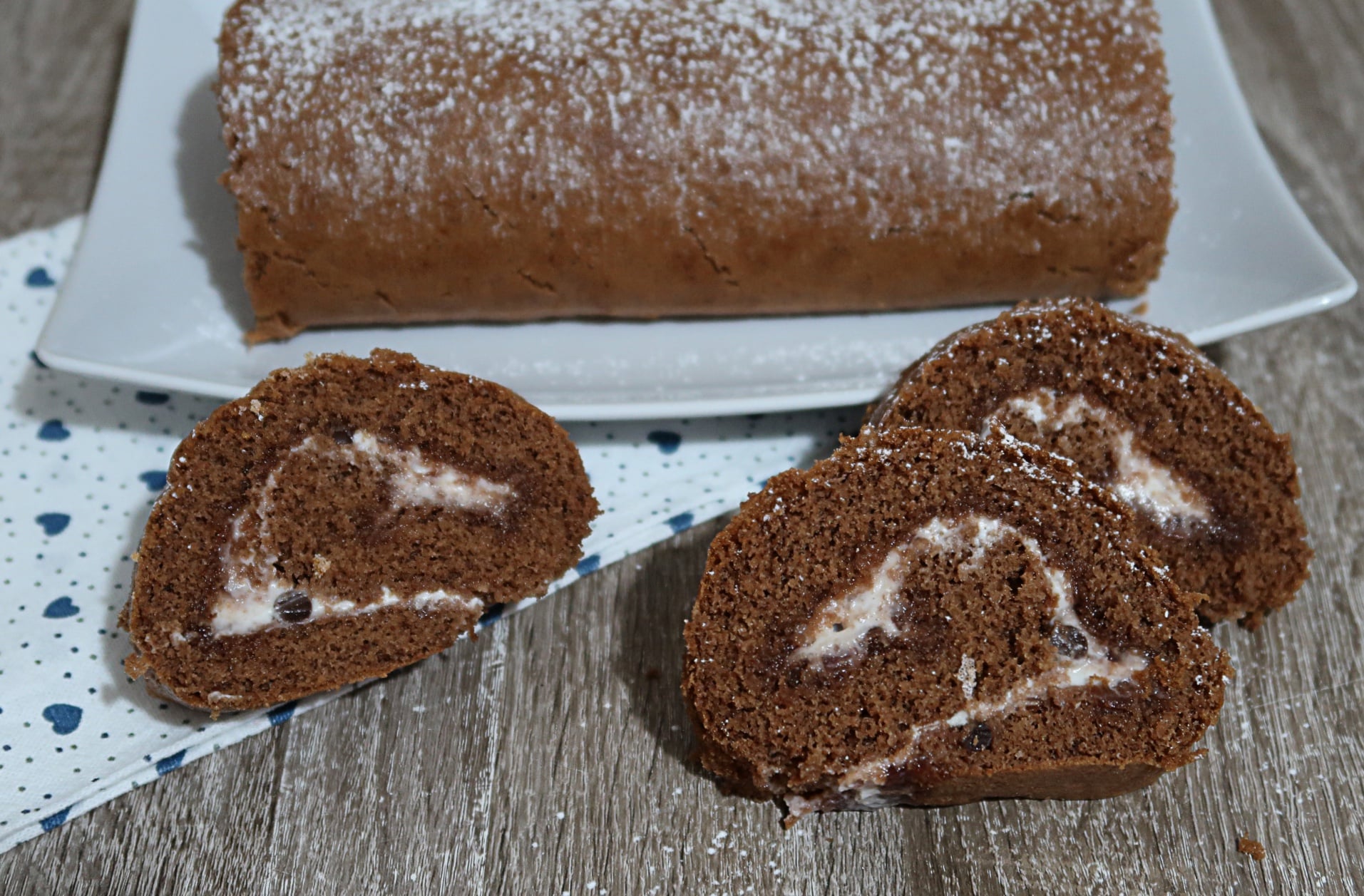 Cacaorolle met Griekse Yoghurt
