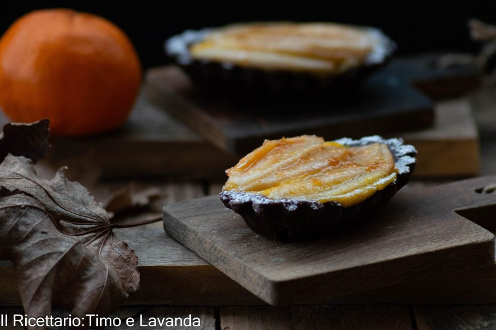 Cacaotaartjes met peren