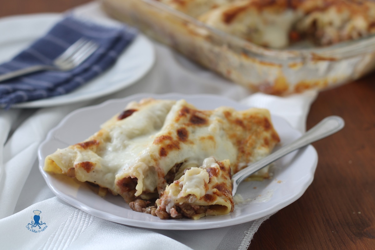 Cannelloni met linzen en cotechino