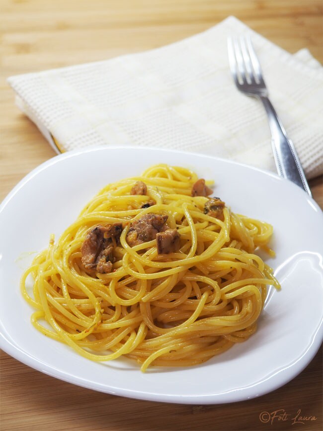 Carbonara met zeevruchten