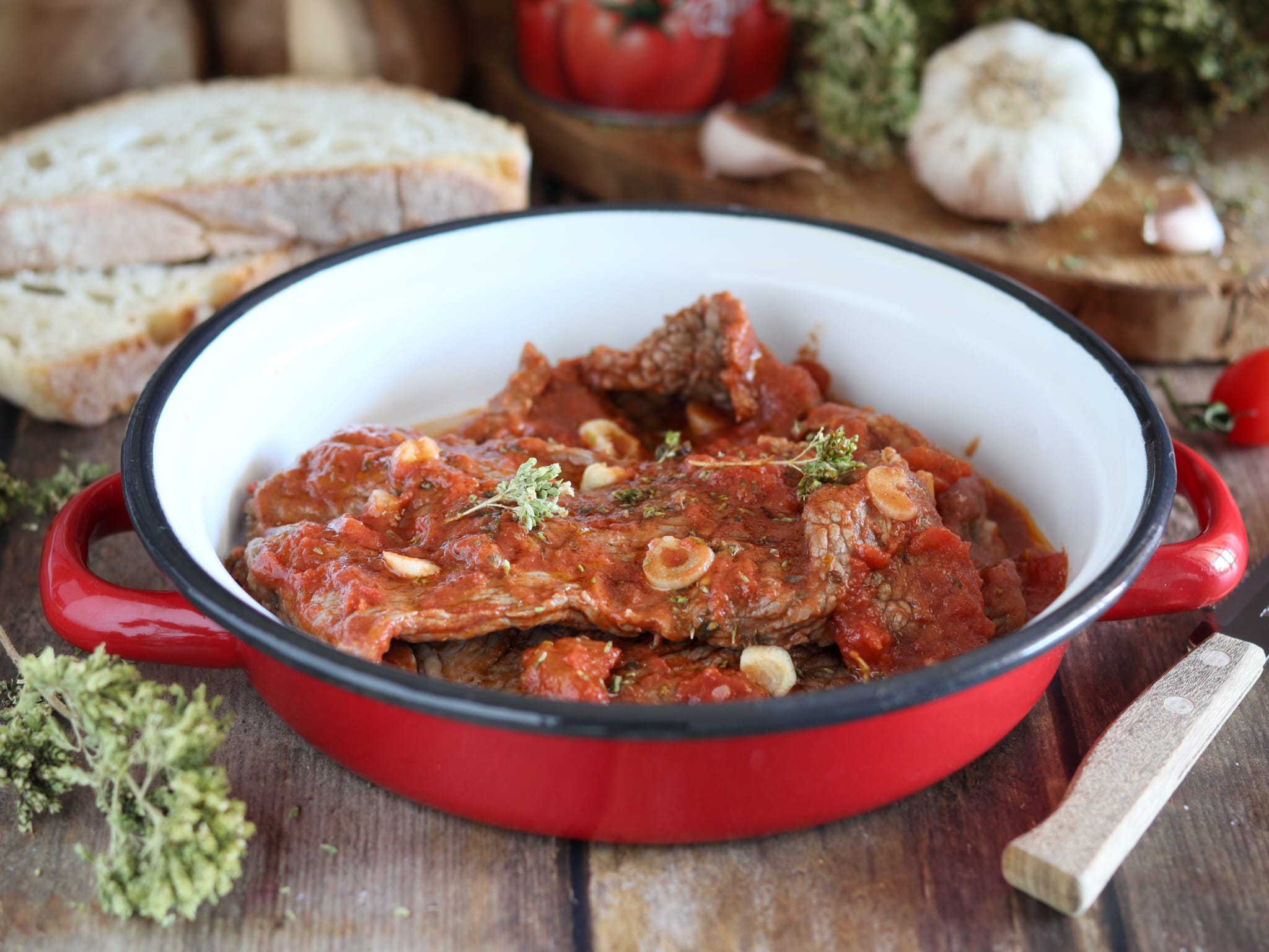 Carne alla pizzaiola