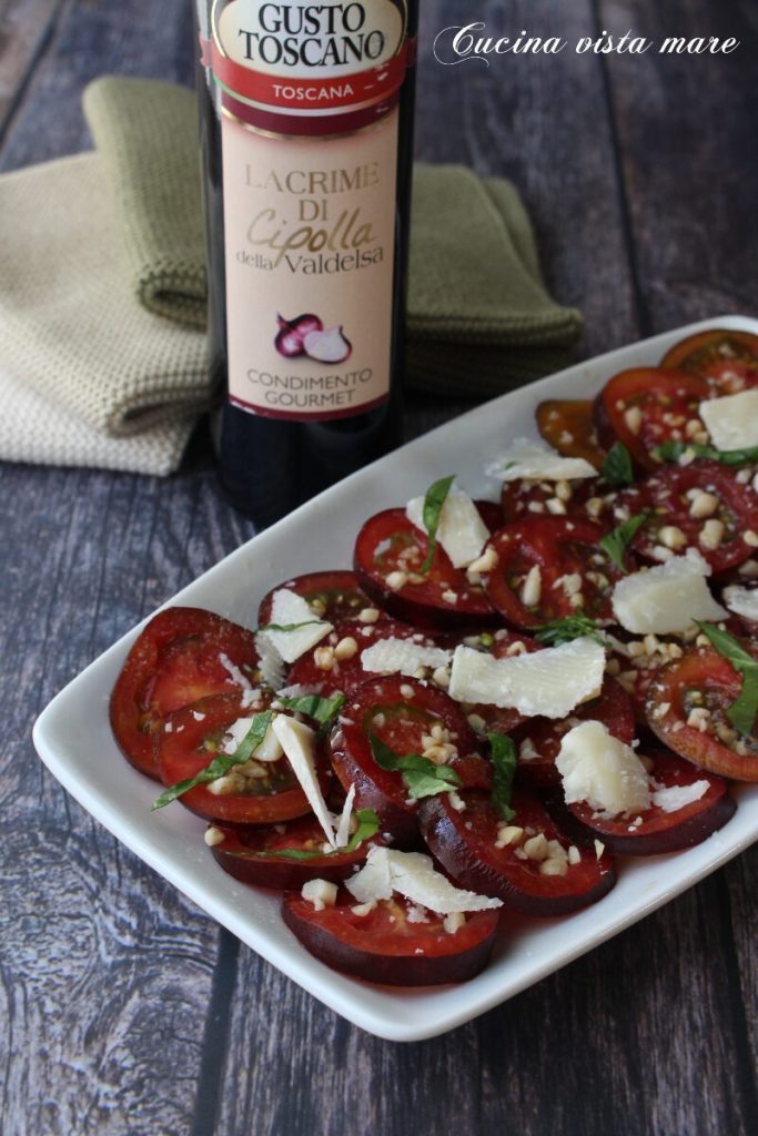 Carpaccio van yoom tomaatjes Lekker aan zee koken