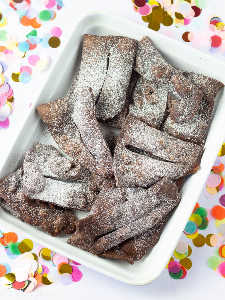 Chiacchiere met cacao