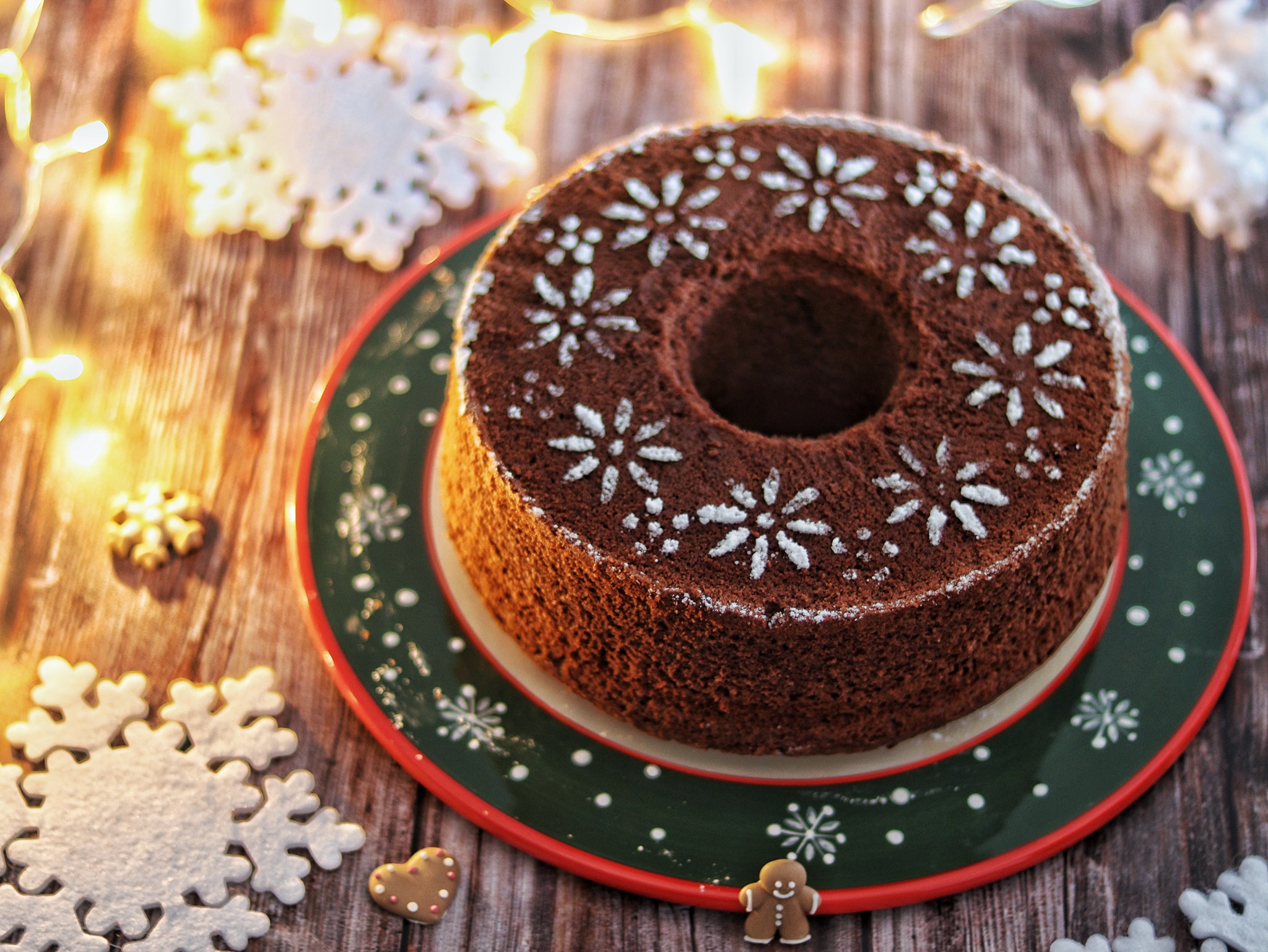 Chiffon cake met cacao