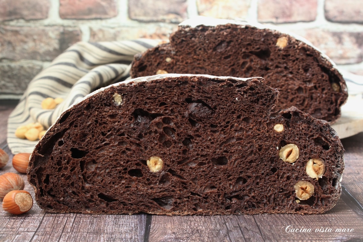Chocolade- en hazelnootbrood