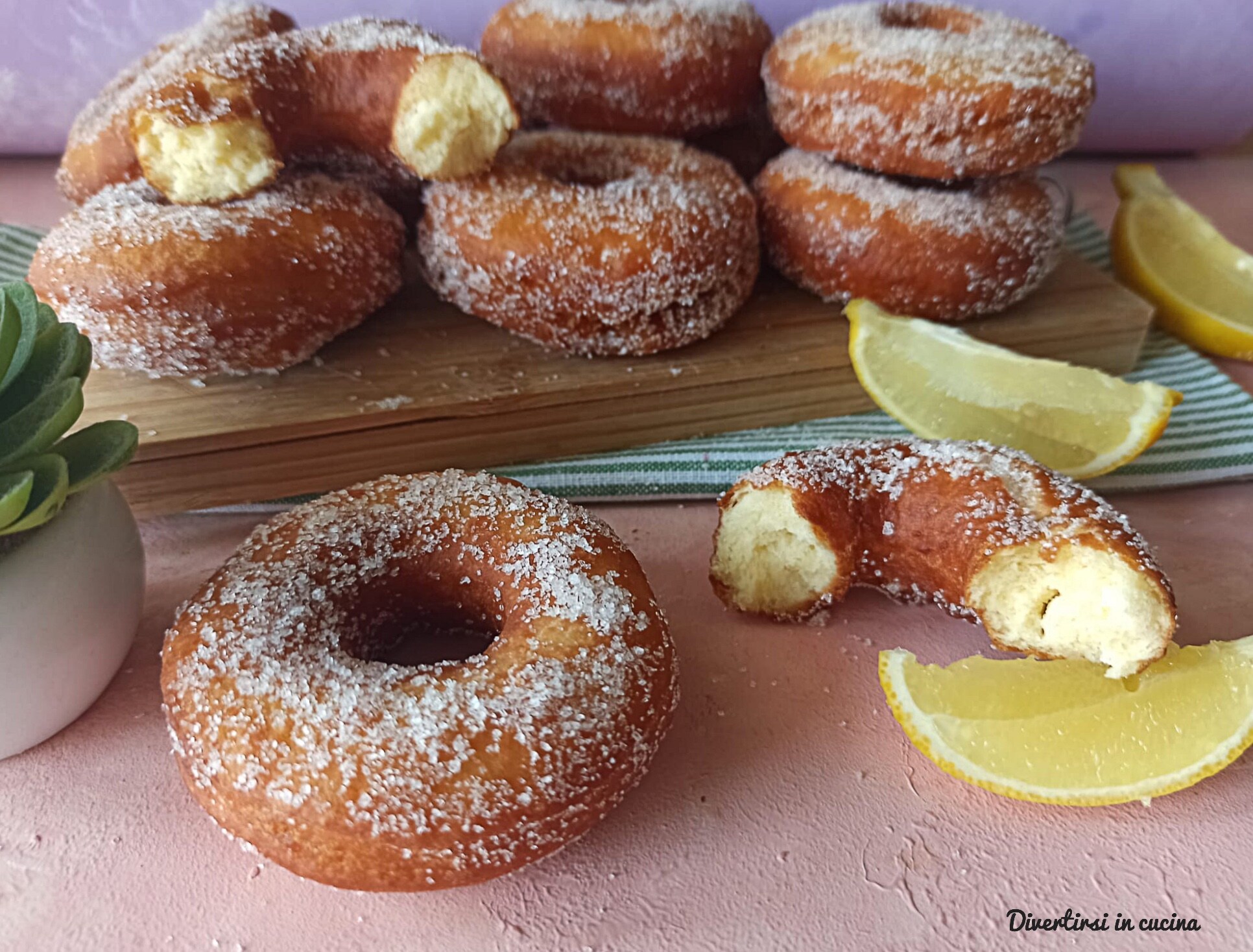 Citroendonuts zonder rijzen