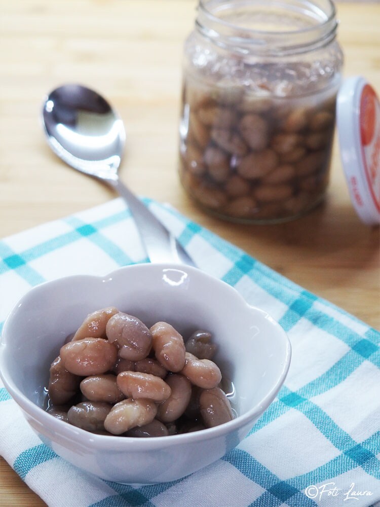 Conserva di fagioli in barattolo