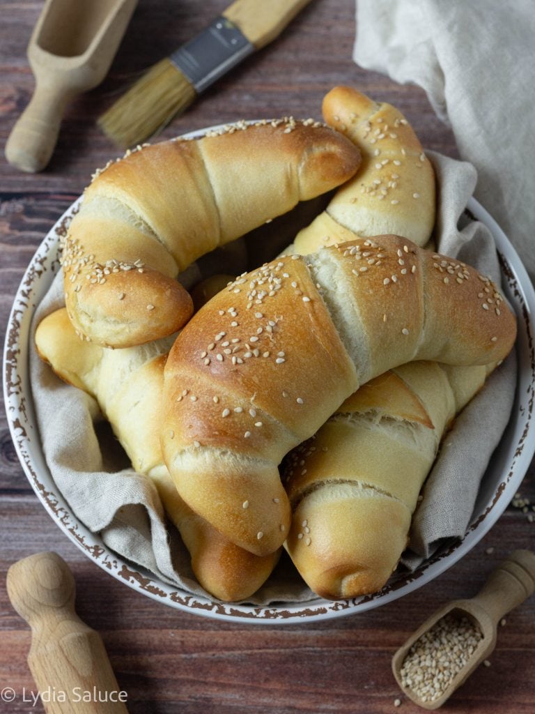 Hartige cornetti van pan brioche