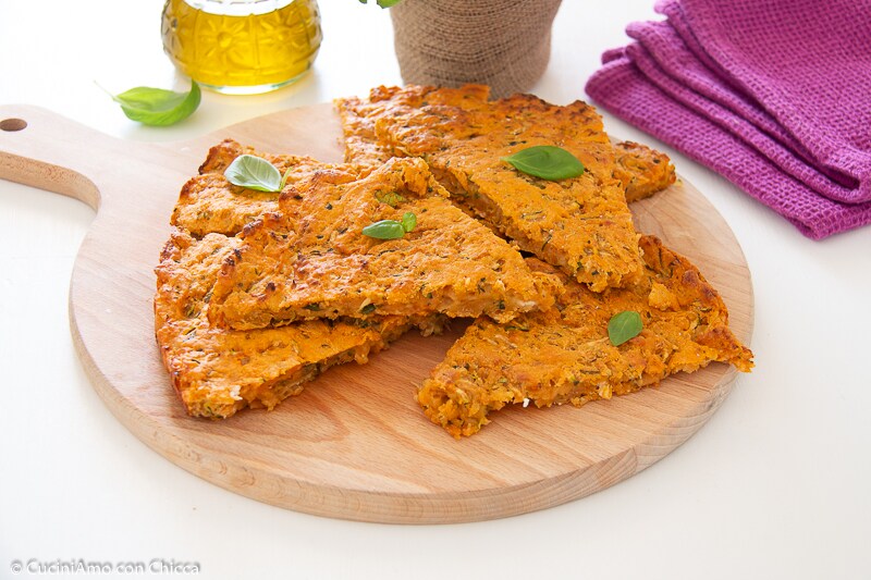 Courgette Focaccia zonder gist