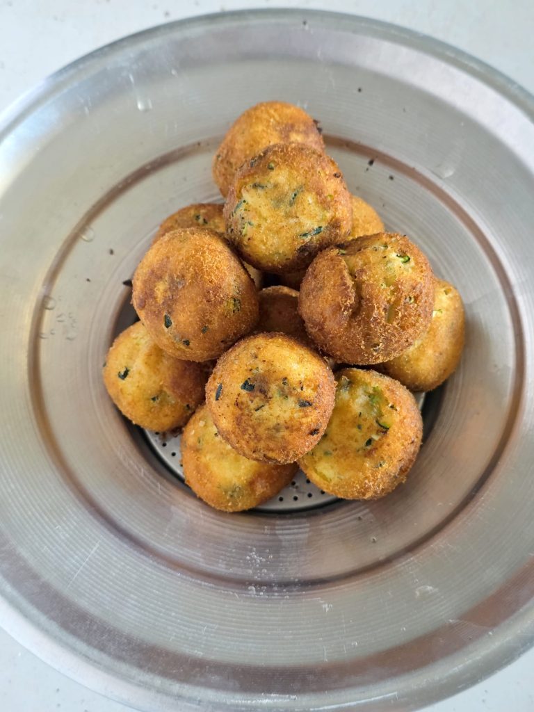 Courgette en ricotta gehaktballen