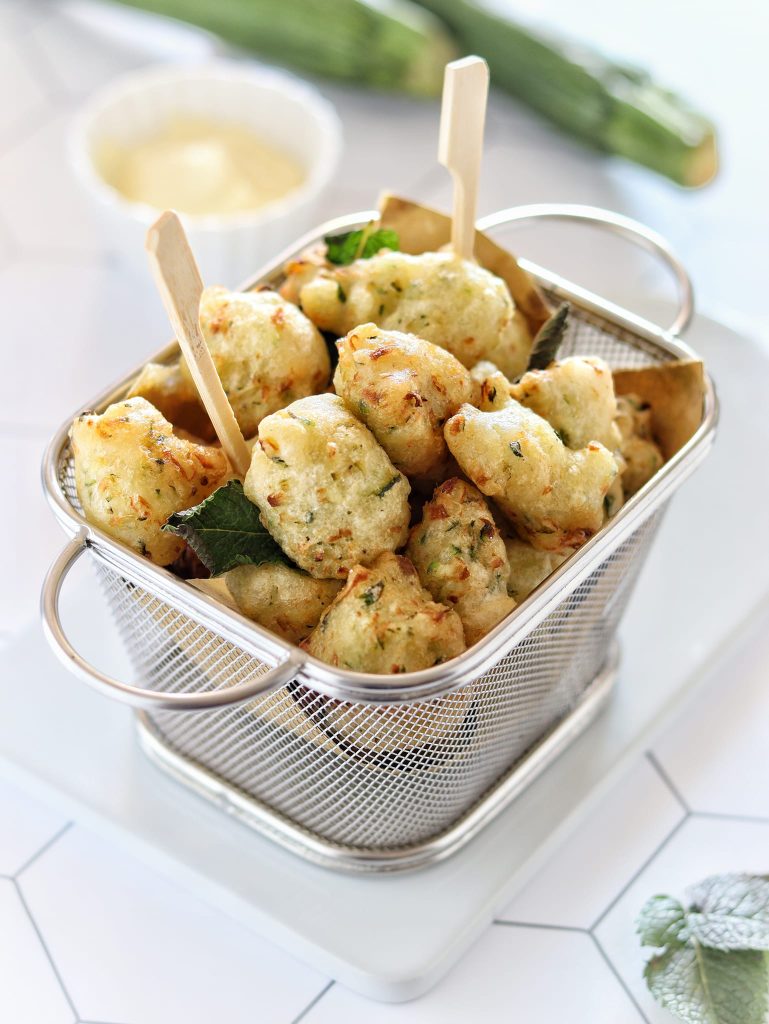 Courgettepannenkoekjes met munt