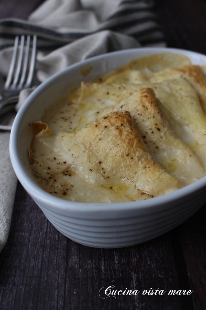 Crespelle alla valdostana Cucina vista mare