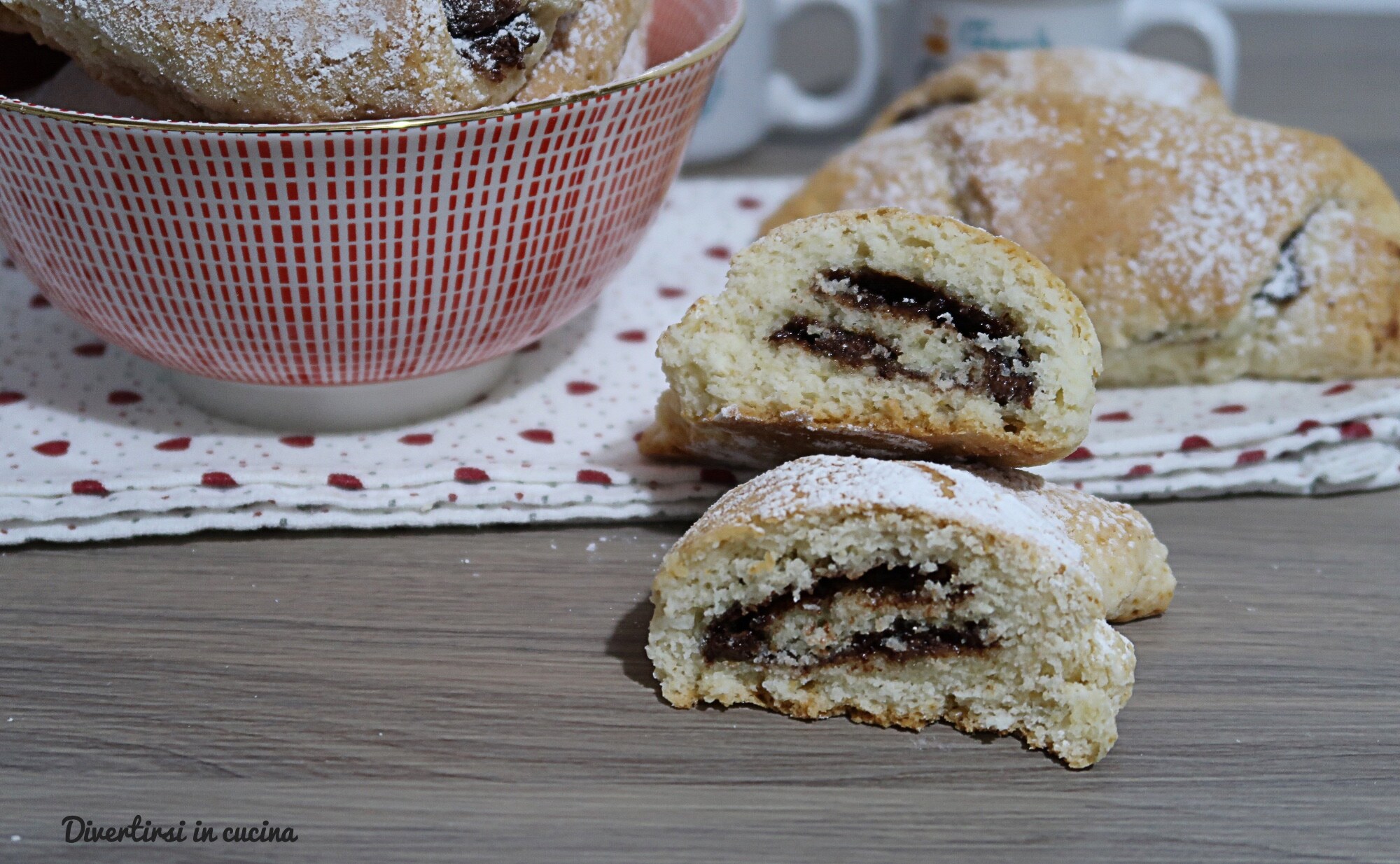 Croissants met Nutella zonder rijzen
