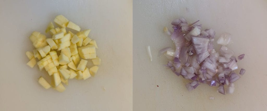 Crostini met kippenlever, brandy en appel