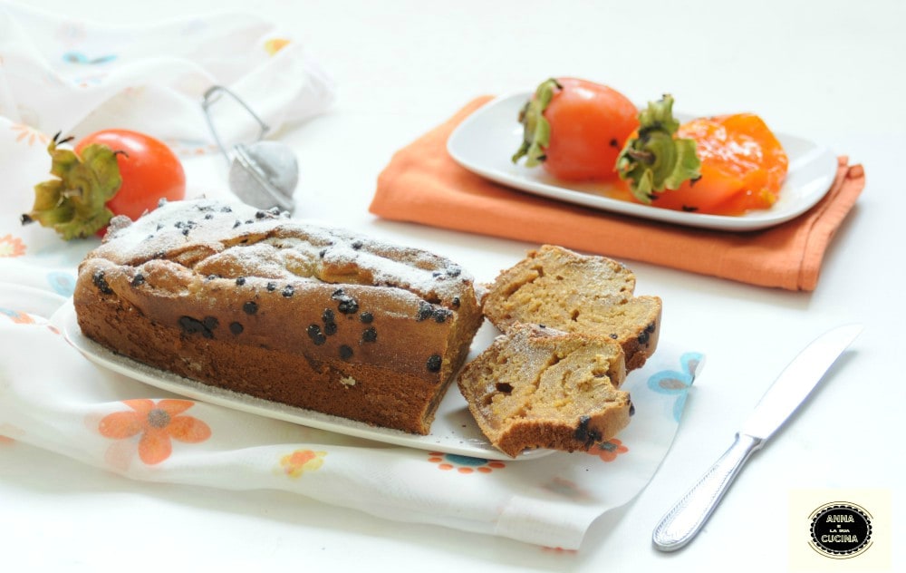 Zachte kakipruimcake
