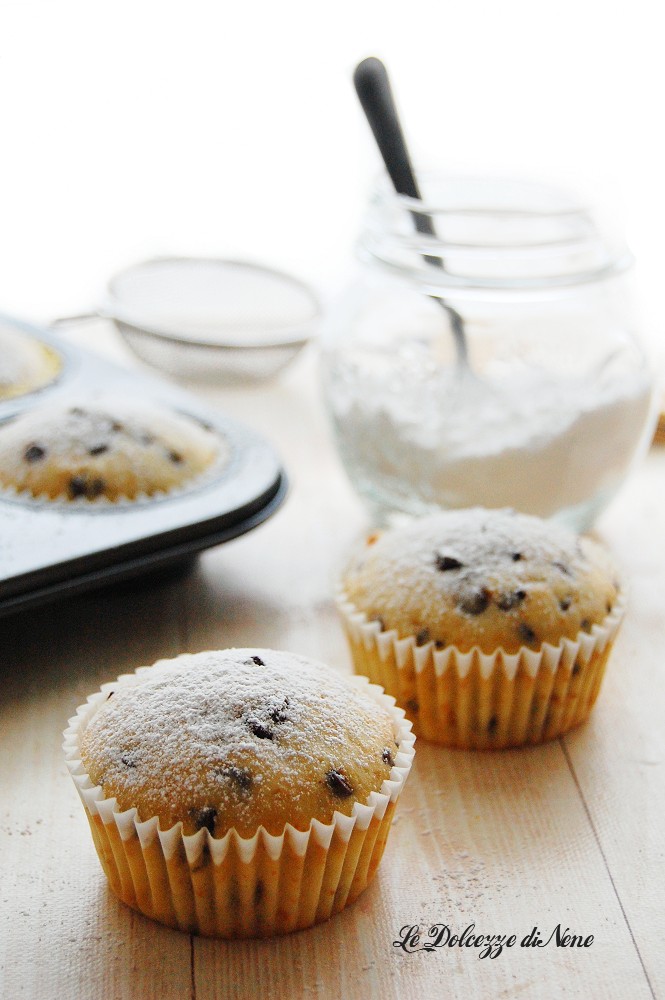 Muffin melk en chocolade