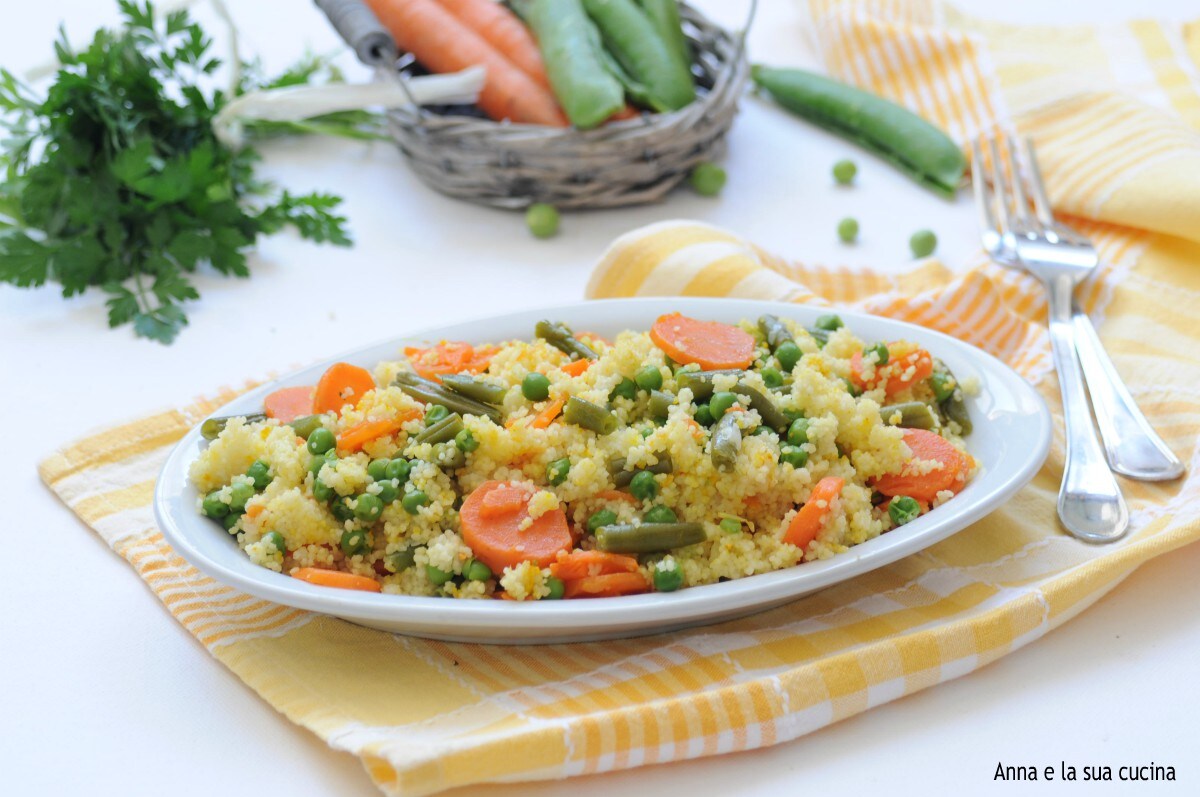 Couscous met groenten en saffraan