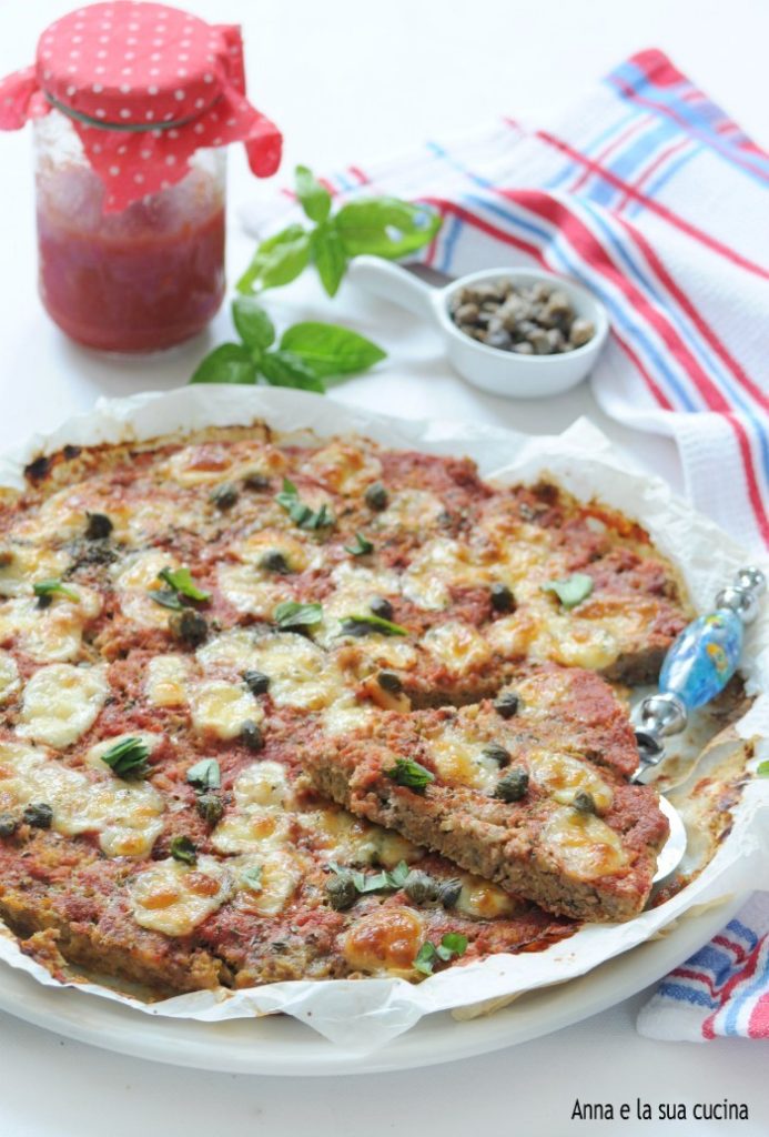 Heerlijke gehaktbroodpizza