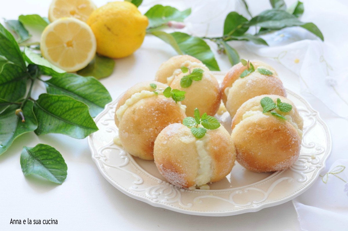 Witte zoete perziken met limoncello
