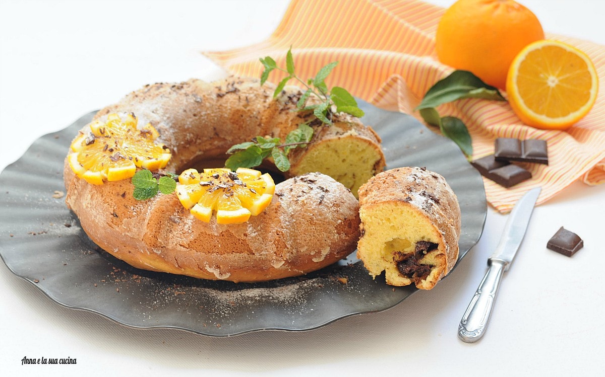 Sinaasappel en chocolade tulband