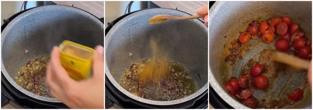 Dahl van linzen met multicooker