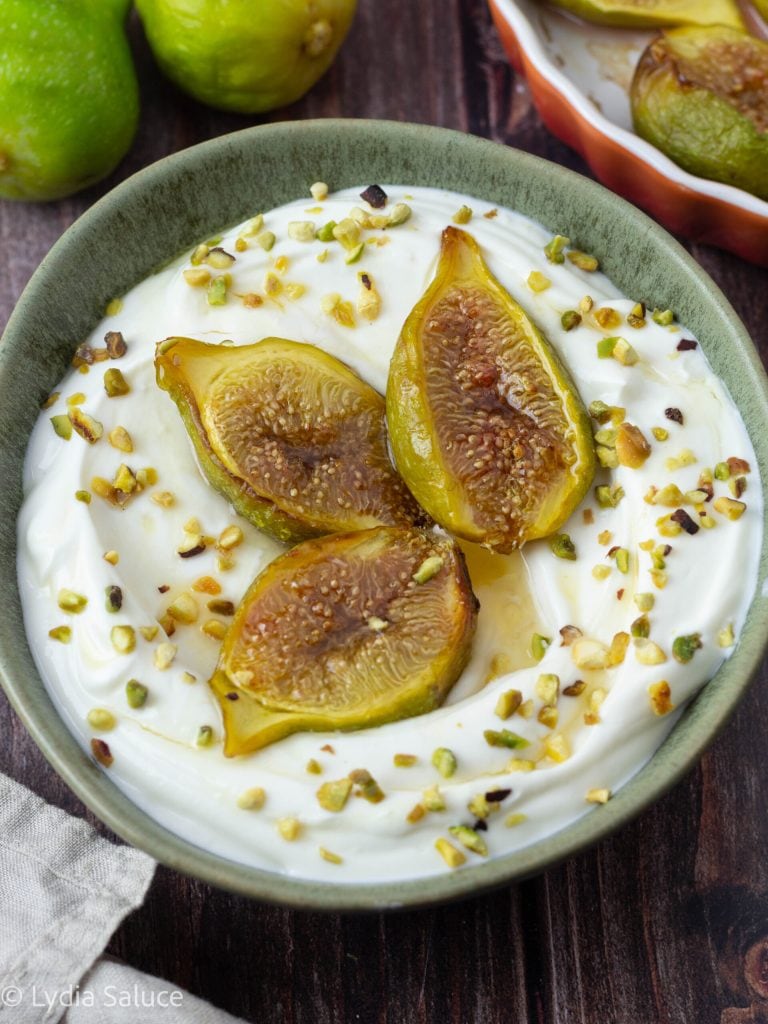 Dessert met vijgen en ricotta