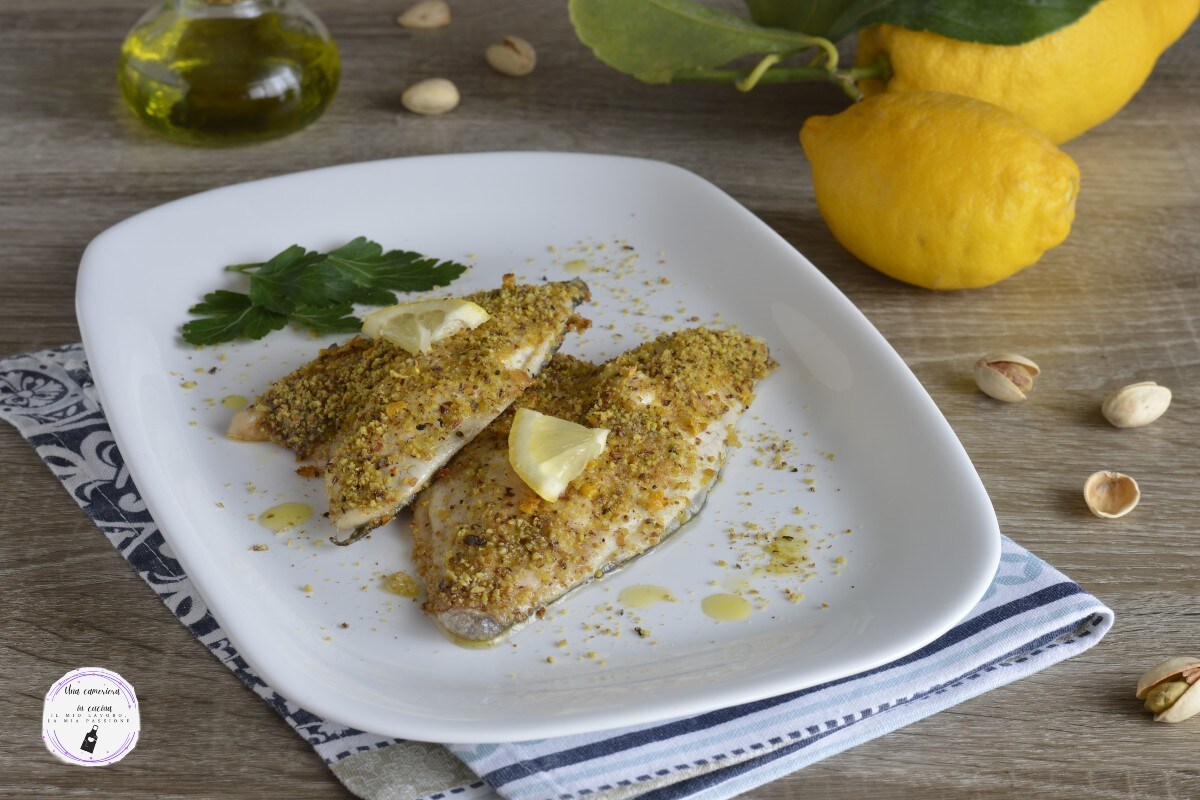 Doradefilets met pistache en citroen